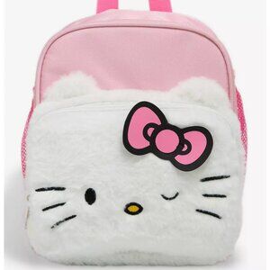 Hello Kitty Fuzzy Face Convertible Lunch Bag - NEW - FREE SHIPPING!